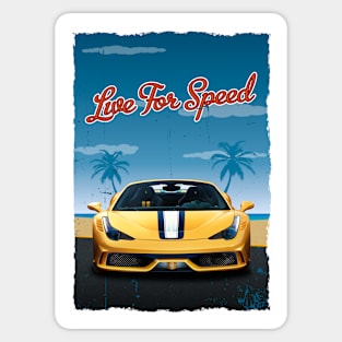 Live for speed Sticker